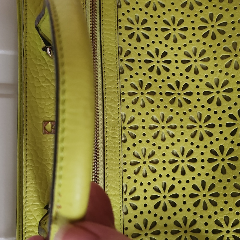 FIRM LAST DISCOUNT!! Kate Spade Neon Leather satchel with removable strap - Picture 3 of 13